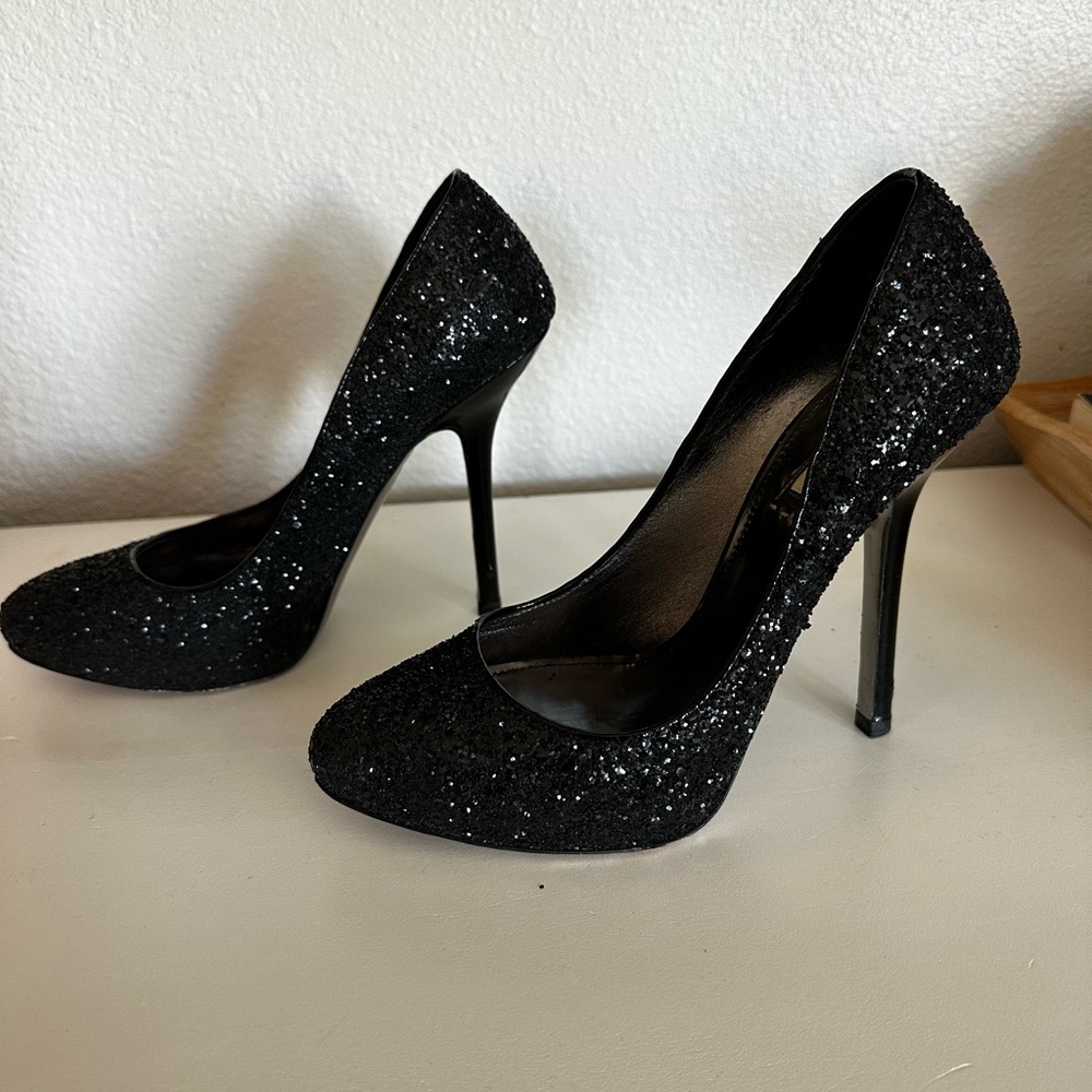 Miu Miu - Size 7 1/2 Black Sequence Pumps - image 2